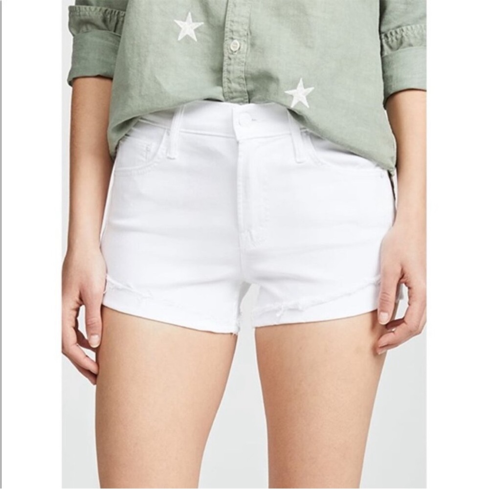 MOTHER Jean Shorts with Frayed Hem